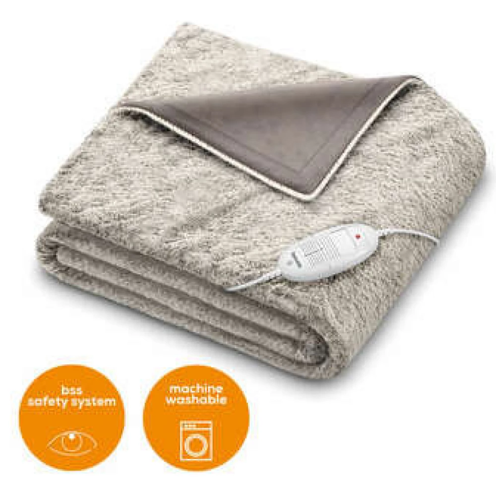 BEURER 42103 HD 75 Cosy Heizbar Erwärmen Decke Beige