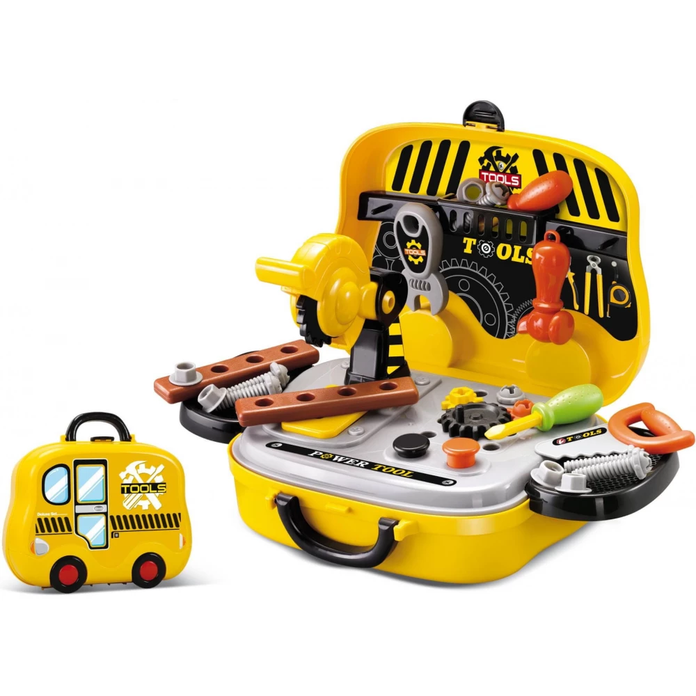 BUDDY TOYS BGP 2012 Összecsukható kisbusz formájú szerszám készlet