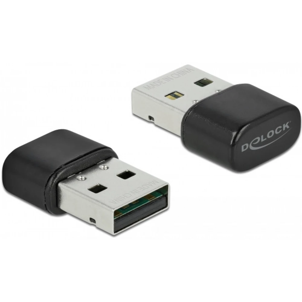 DELOCK 61000 Bluetooth 4.2 és duplasávos WLAN ac/a/b/g/n 433 Mbps USB adapter