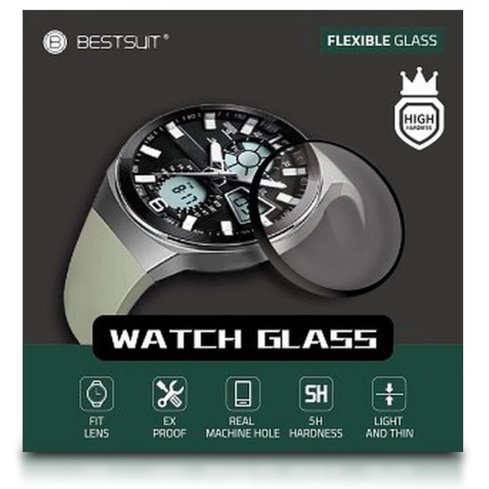 BESTSUIT Flexible Nano Glass 5H sticlă protecţie ecran folie Apple Watch Series 6 (44 mm)