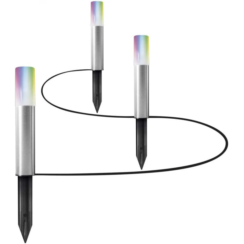 LEDVANCE Smart+ WIFI GardenPole Mini RGBW draussen földbeszúrható LED Lampe zusätzlich IP65 3 pcs