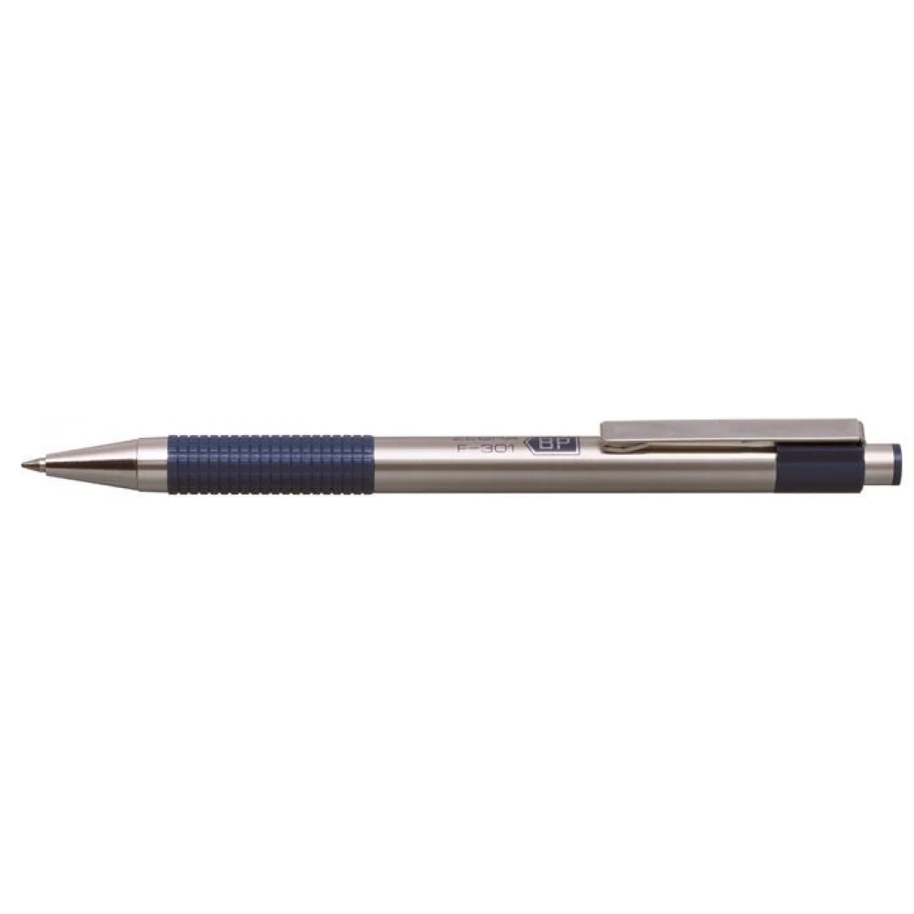 ZEBRA F301 Pen 0.24 mm push-button rust free steel blue tolltest blue