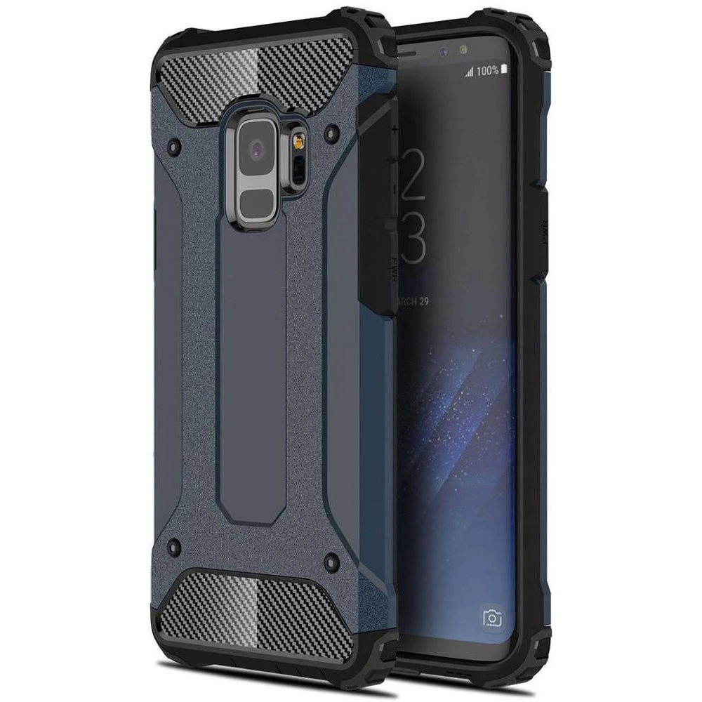 ZONE Defender fémhatású Plastik Rückblatt Huawei Honor V30/V30 Pro Navy blau