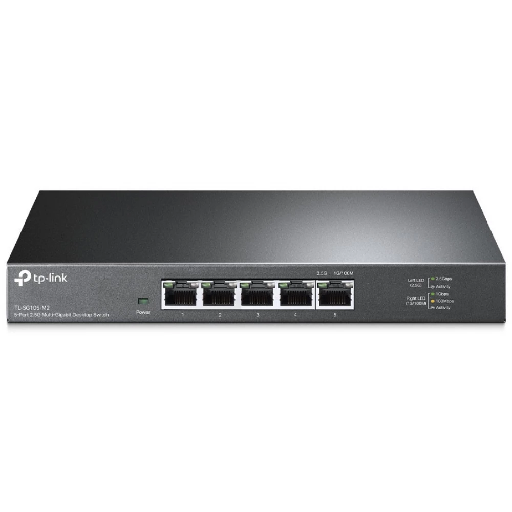 TP-LINK TL-SG105-M2 5x2.5Gbps portos Fémházas asztali switch