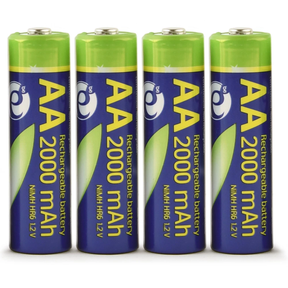 GEMBIRD Rechargeable Ni-MH pencil akku (AA) 2000mAh 4pcs