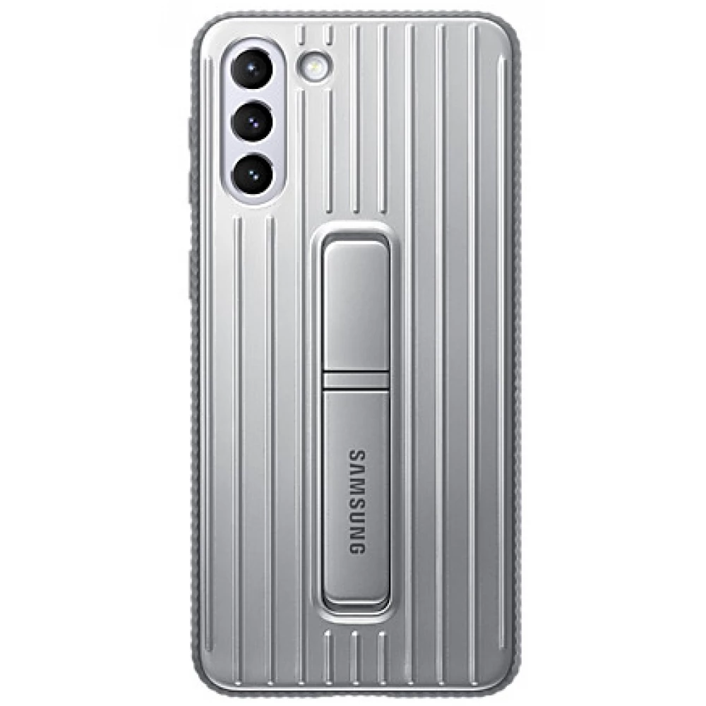 SAMSUNG S21 Plus SAMSUNG plastic protector de telefon dupla strat desktop suport VILÁGOSSZÜRKE