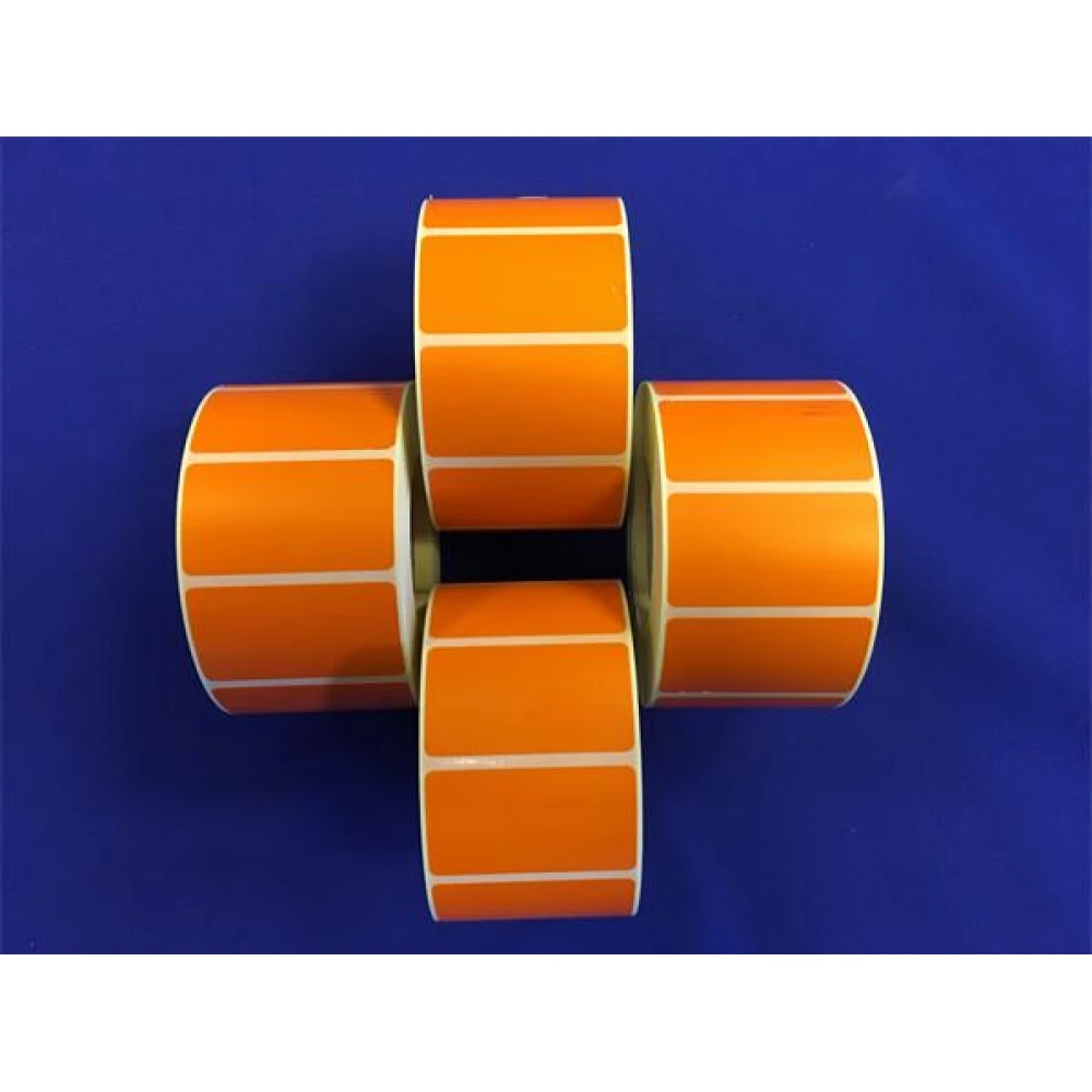 Etikett thermo 25x45 mm 1000 etikett/tekercs orange
