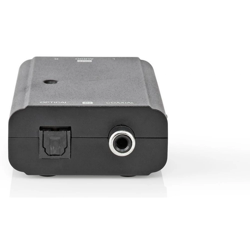 NEDIS ACON2509BK 2-smjer - 1x S/PDIF (RCA) Utičnica / 1x TosLink Utičnica digitalni RCA Utičnica digitalni audio konverter
