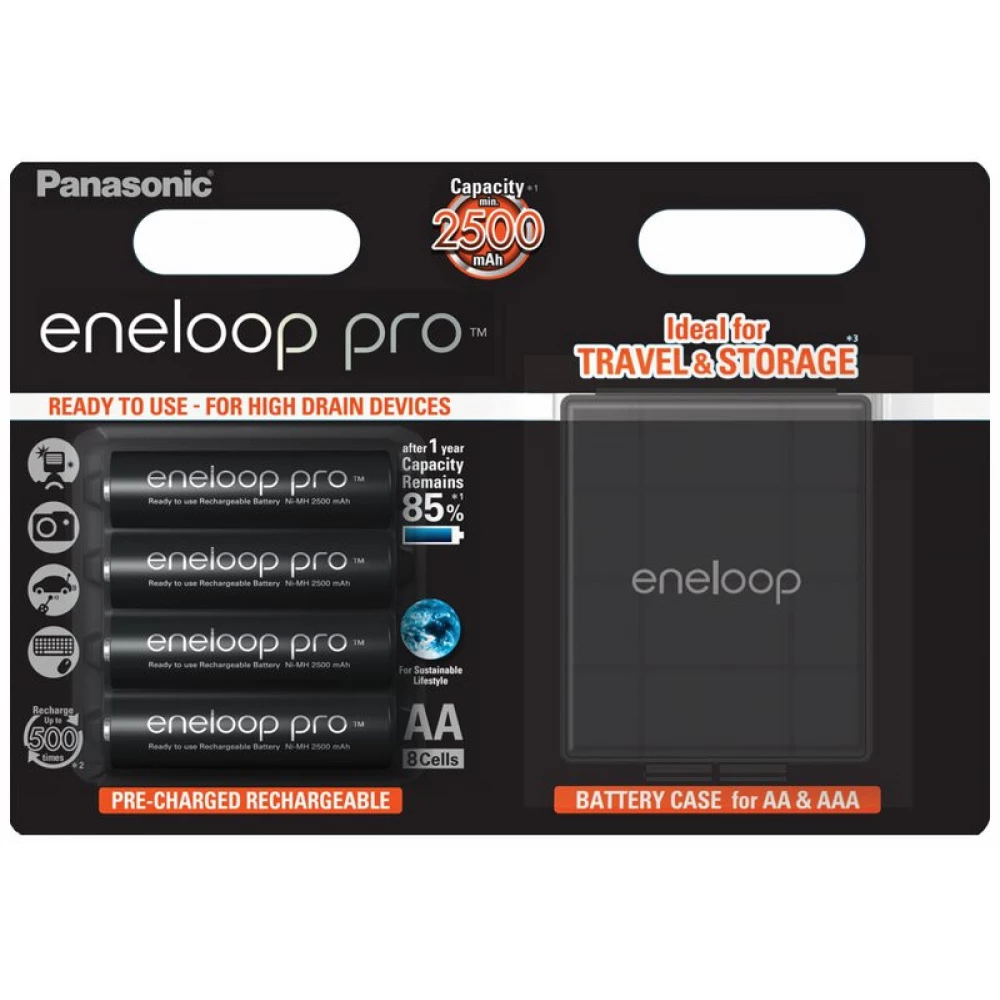 PANASONIC Eneloop PRO pencil rechargeable battery (AA) 2500mAh 4pcs + Box