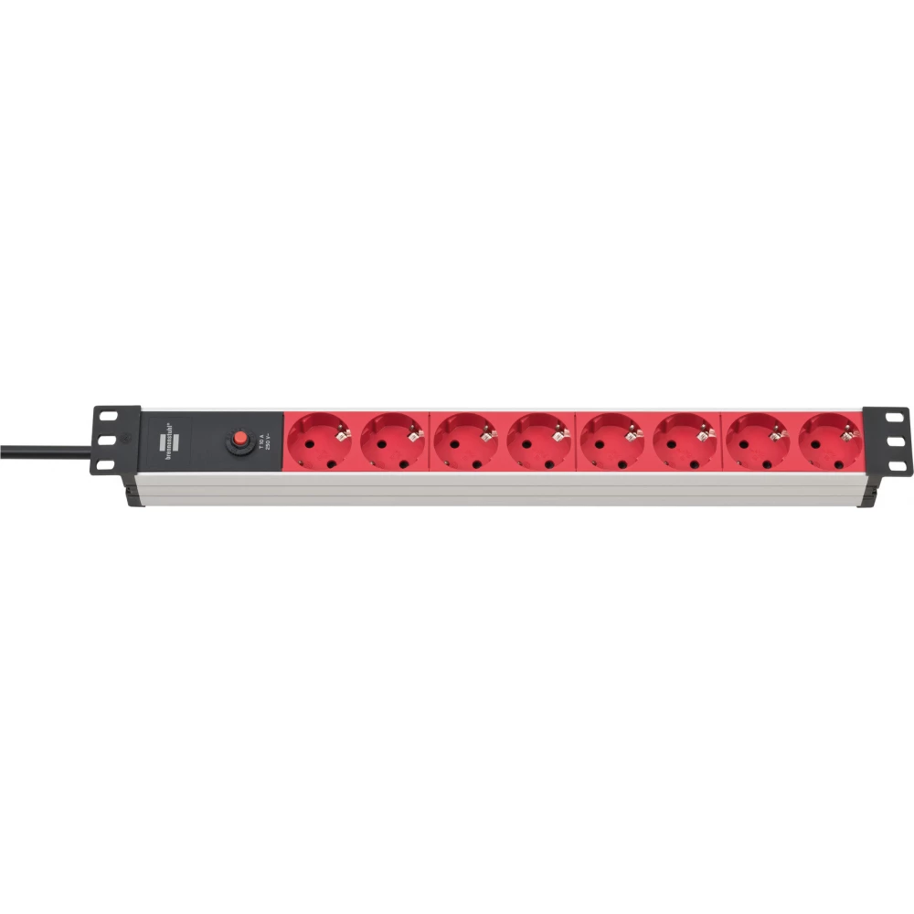 BRENNENSTUHL 1390007118 Alu-Line 19" 8 aljzat elosztó 2m