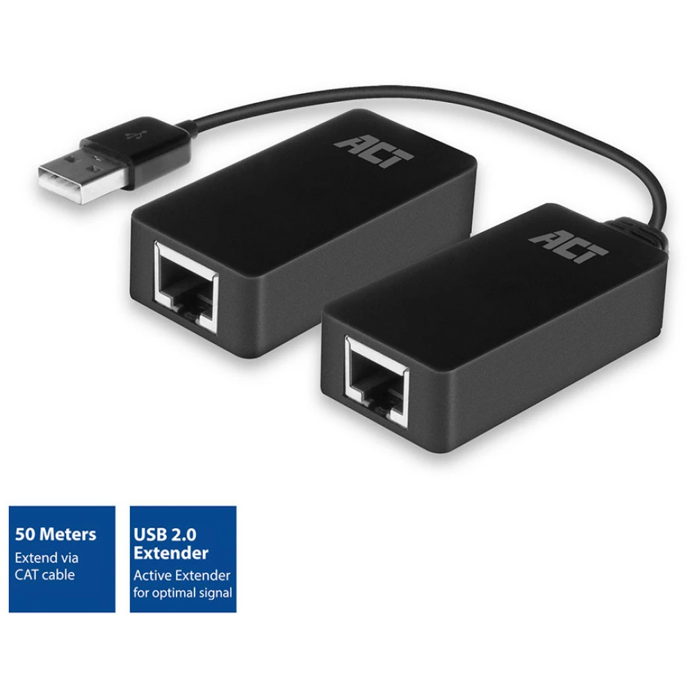ACT CONNECTIVITY USB Extender set over UTP up to 50 meters