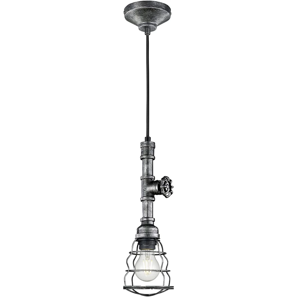 TRIO LIGHTING 307000188 GOTHAM 1 x E27 antik ezüst fém 1 ágú függeszték