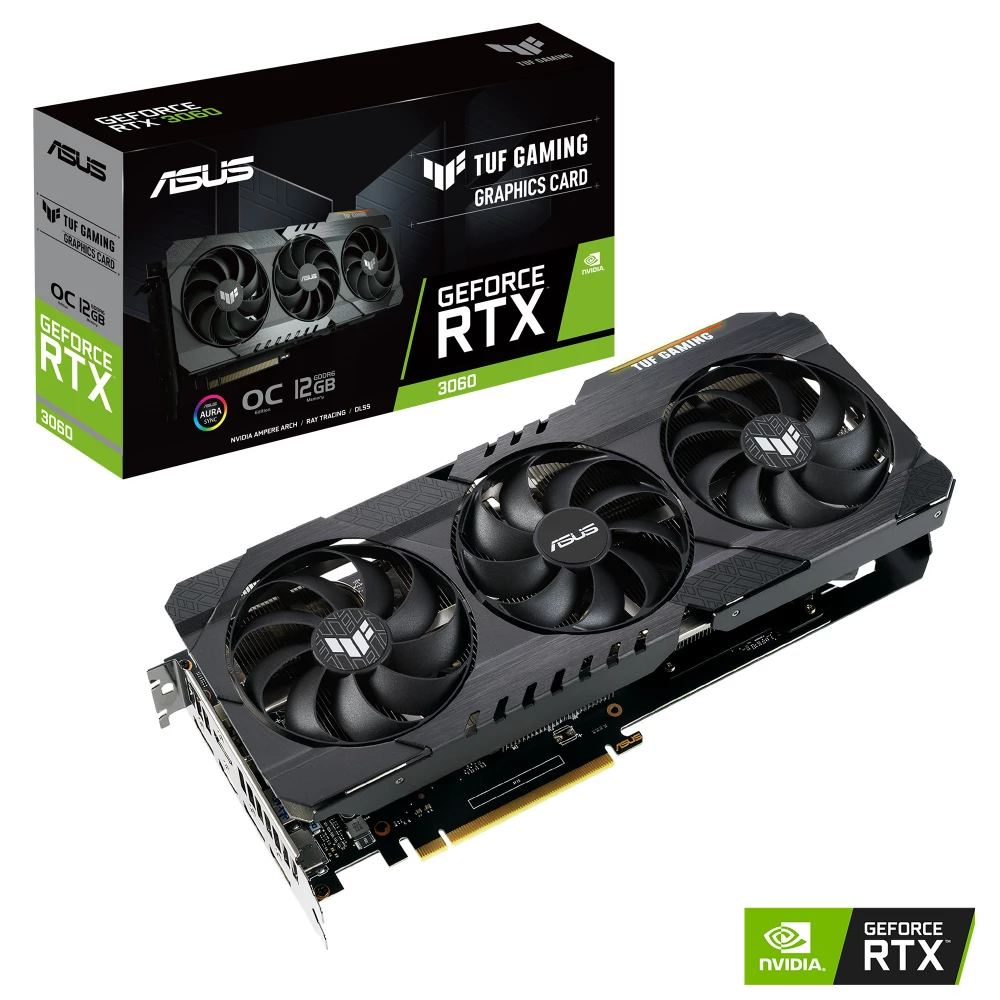 ASUS TUF-RTX3060-O12G-GAMING GeForce RTX 3060 12GB GDDR6 TUF ASUS TUF-RTX3060-O12G-GAMING GeForce RTX 3060 12GB GDDR6 TUF