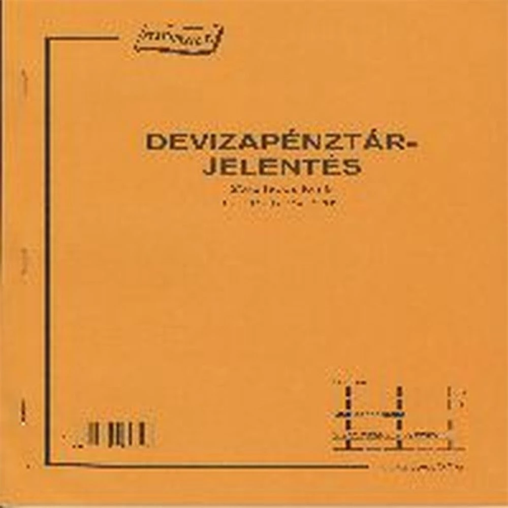 C.318-123/V A4 25x2lapos standing deviza pénztárjelentés