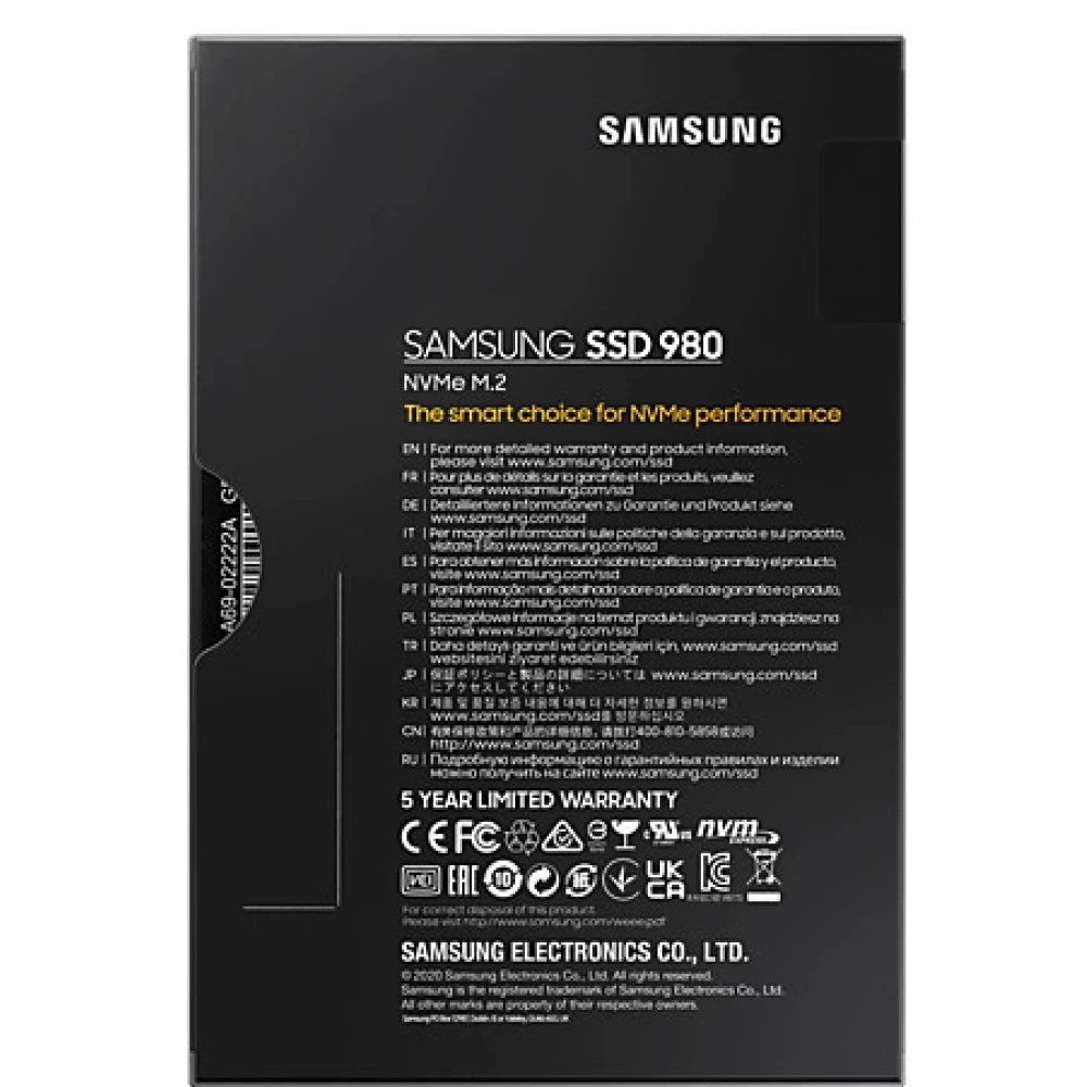 SAMSUNG 500GB 980 M.2 PCIe M.2 2280 MZ-V8V500BW - iPon.ro
