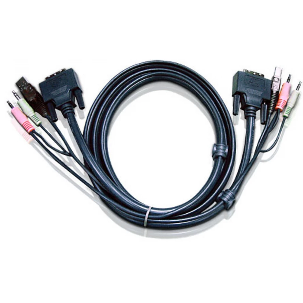 ATEN 5M USB DVI-D Dual Link KVM Cable 2L-7D05UD