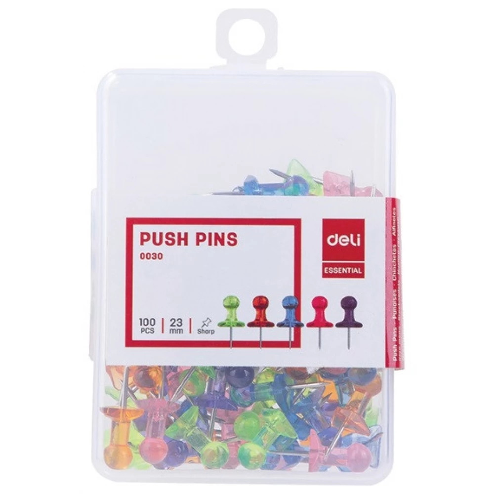 DELI Áttetsző mixed color 100 pcs / pack térképtű