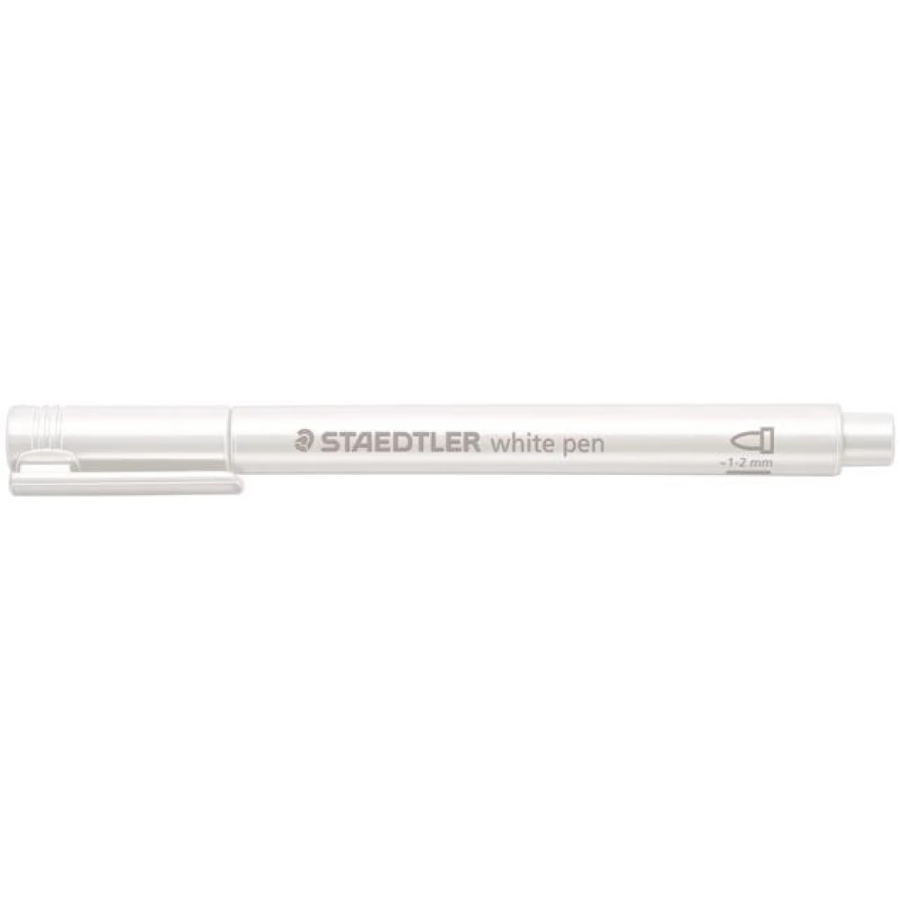 STAEDTLER Design Journey Metallic Pen Dekormarker 1-2 mm conical white