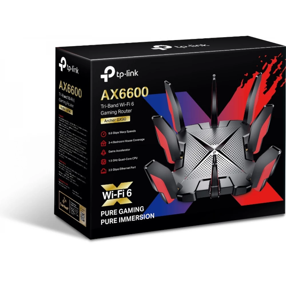 TP-LINK Archer GX90 AX6600 Tri-Band Wi-Fi 6 Gaming Router