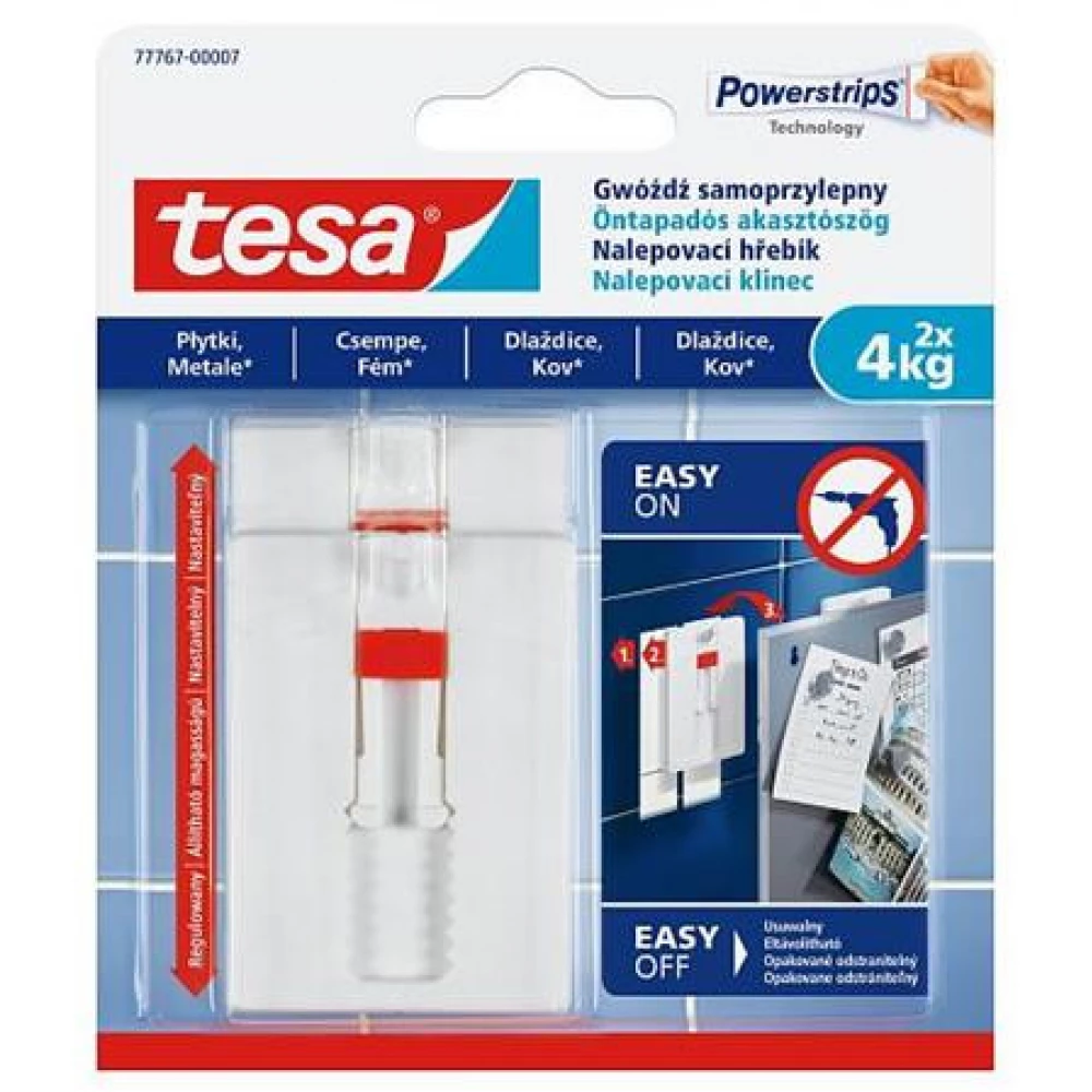 TESA 77767-00007-00 Powerstrips akasztószög selbstklebend einstellbar sima Oberfläche