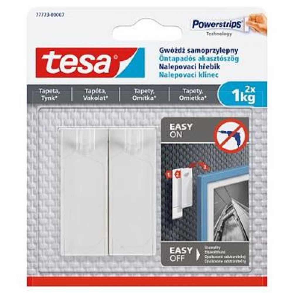 TESA 77773-00007-00 Powerstrips akasztószög selbstklebend einstellbar empfindlich Oberfläche