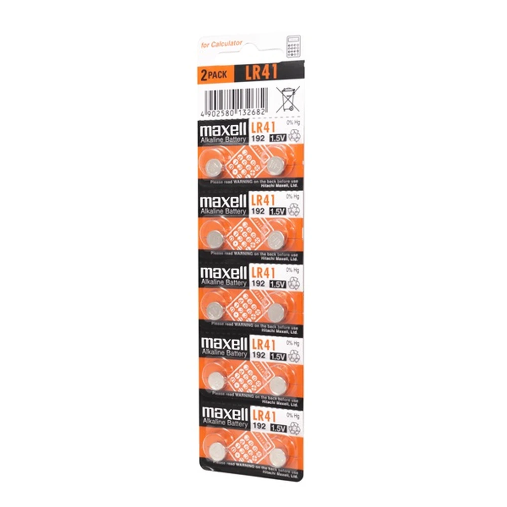 MAXELL LR-41 alkaline cell battery (CR) 10pcs