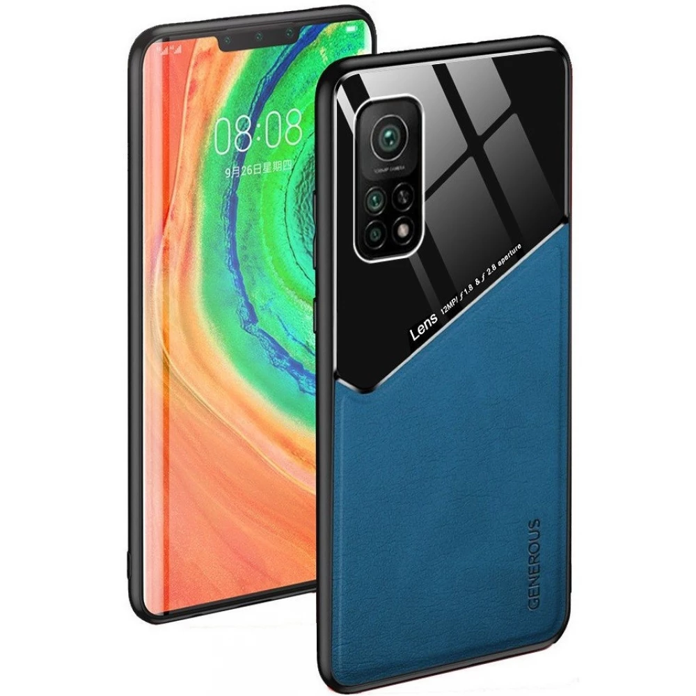 WOOZE Texture szilikon-bőr magnetisch Schutzhülle-Rückseite Xiaomi Mi 11 Pro Blau