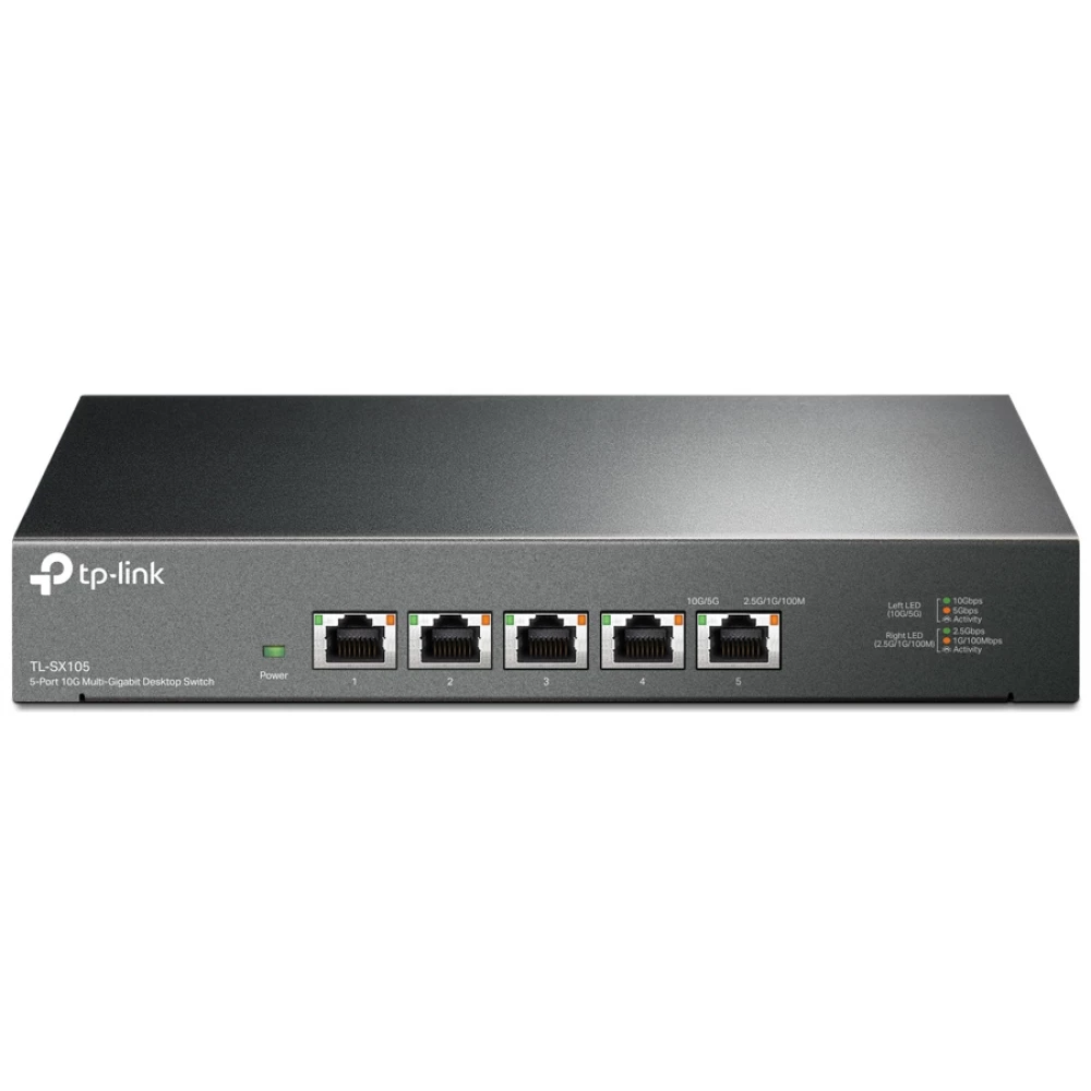 TP-LINK TL-SX105 5 portos 10Gbps asztali switch
