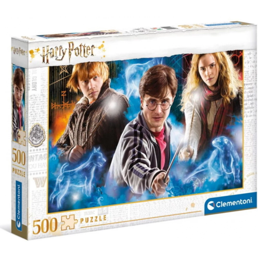 CLEMENTONI Puzzle játék 500 darabos Harry Potter A patrónusok