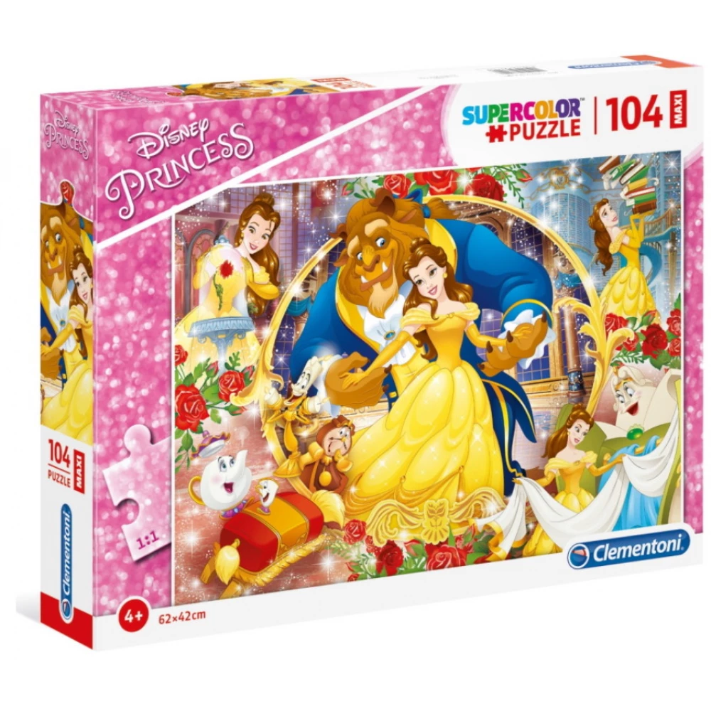 CLEMENTONI Puzzle game 104 pieces SuperColor Maxi Disney Szépség and a ...