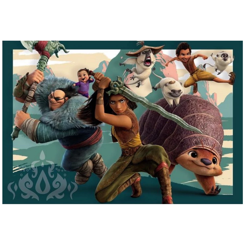 CLEMENTONI Puzzle játék 104 darabos SuperColor Disney Raya és az utolsó ...