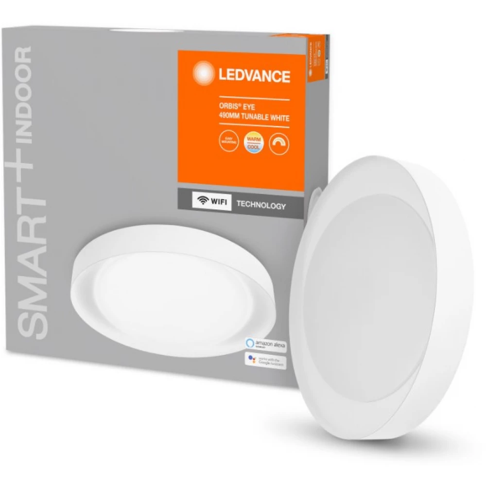 LEDVANCE 4058075486522 Smart+ WiFi menny. clever light Ceiling Eye white áll. színhőm. 490mm clever managed intelligent lamp body