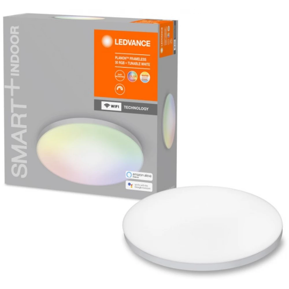 LEDVANCE 4058075484696 Smart+ WiFi clever lamp body Frameless Round color change áll. színhőm. 300mm clever managed lamp body