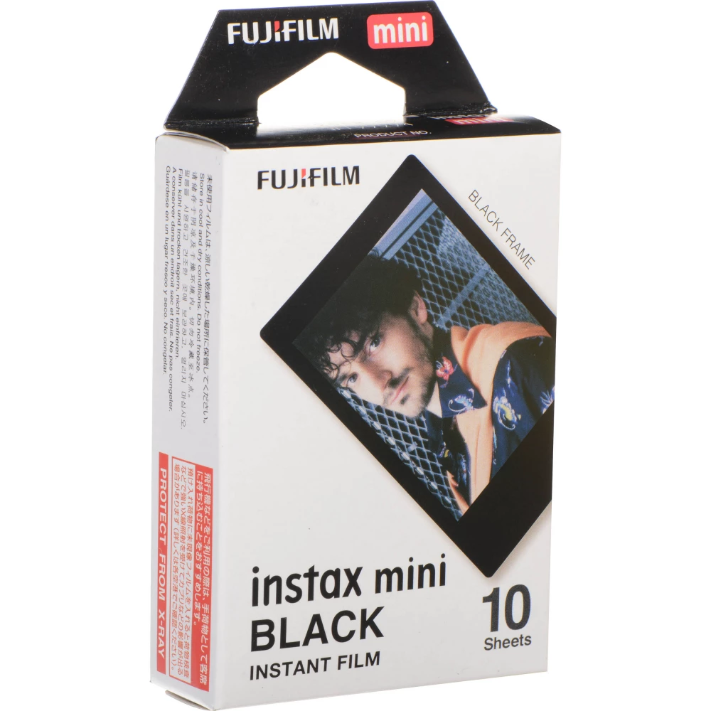 FUJI Instax Mini Film Glossy Schwarz gerahmt instant Fotopapier (10 pcs)