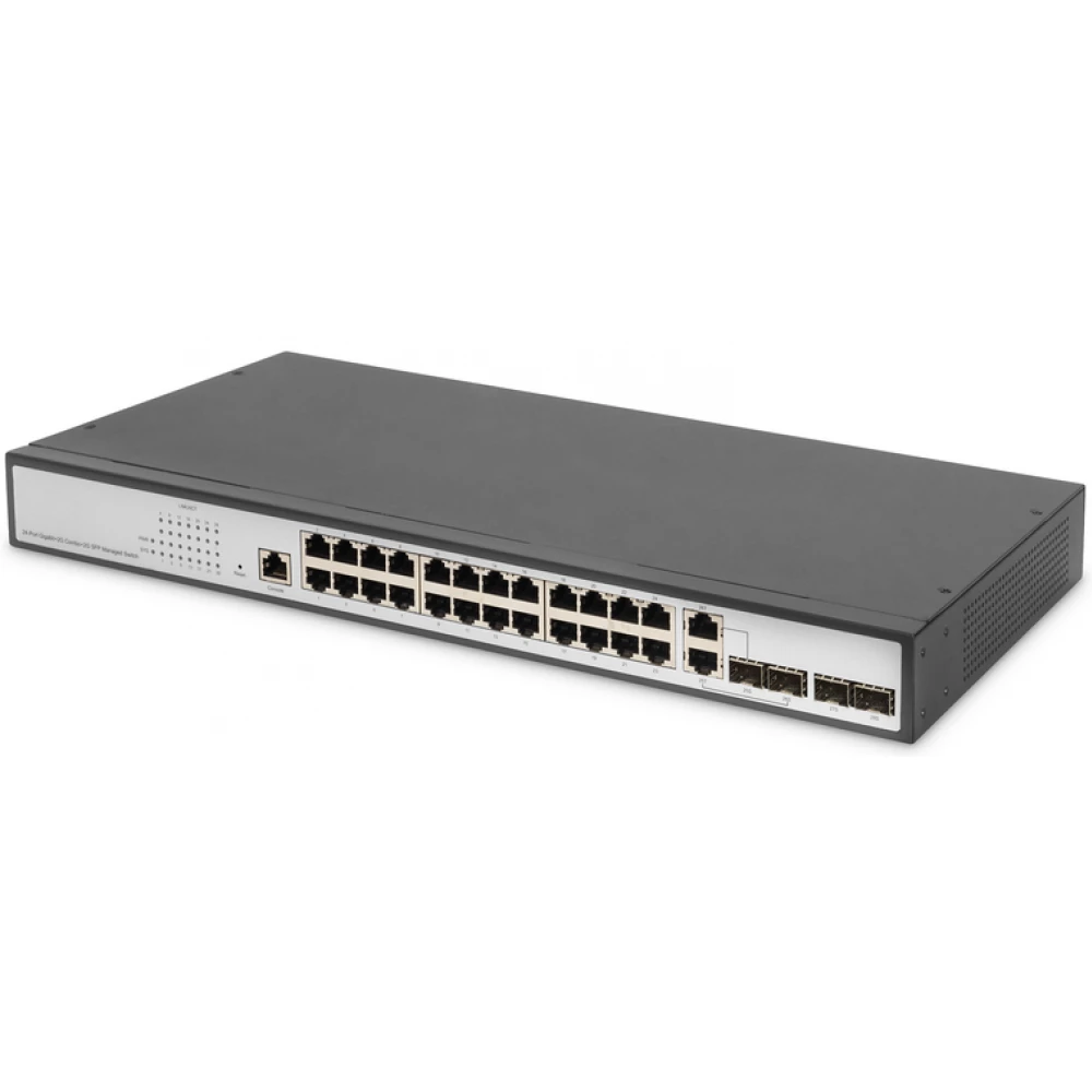 DIGITUS DN-80221-3 Gigabit Ethernet Layer 2 Switch 24 port 2 Uplink port
