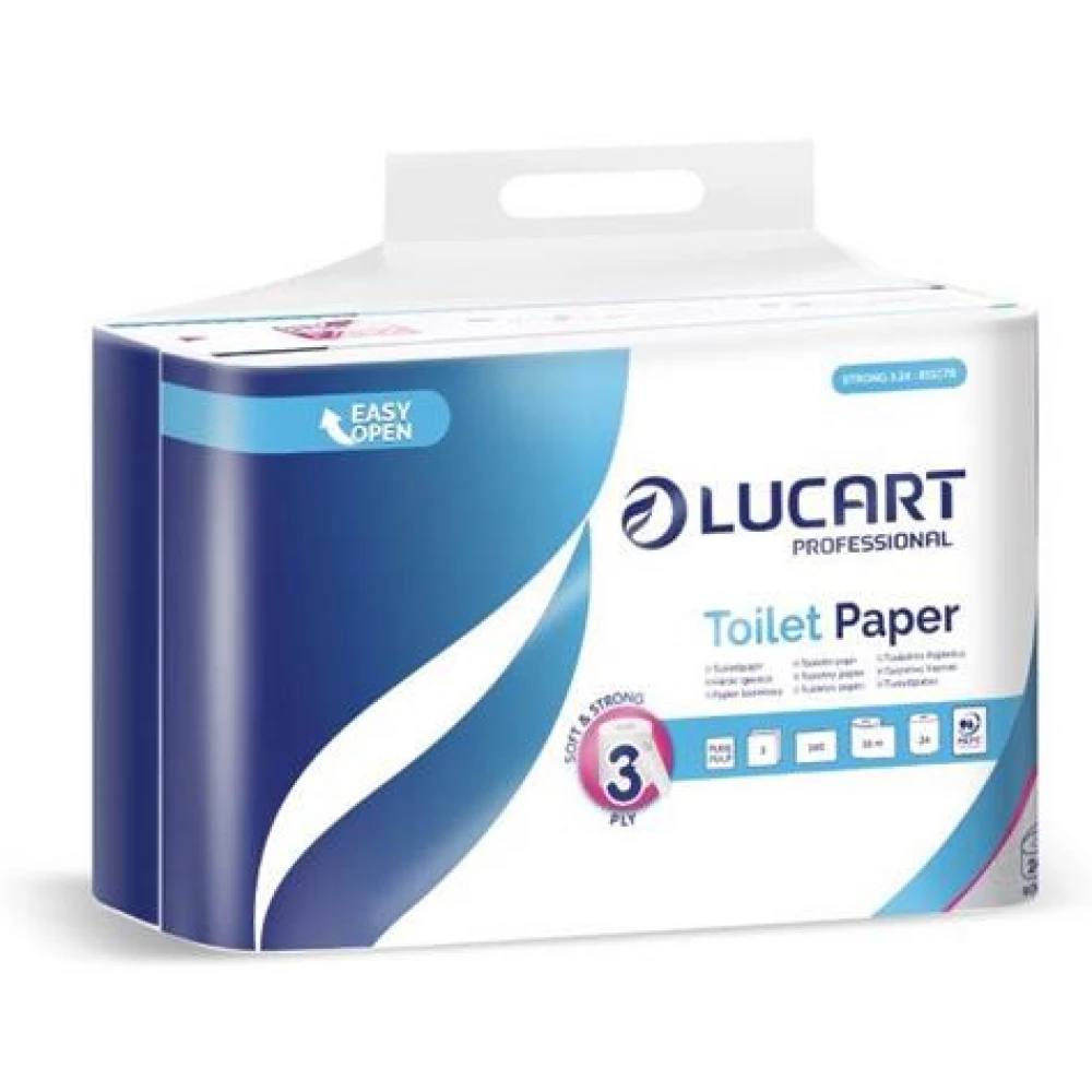 LUCART Cash and Carry Strong 3.24 Toalettpapír 3 rétegű kistekercses 24 tekercs fehér