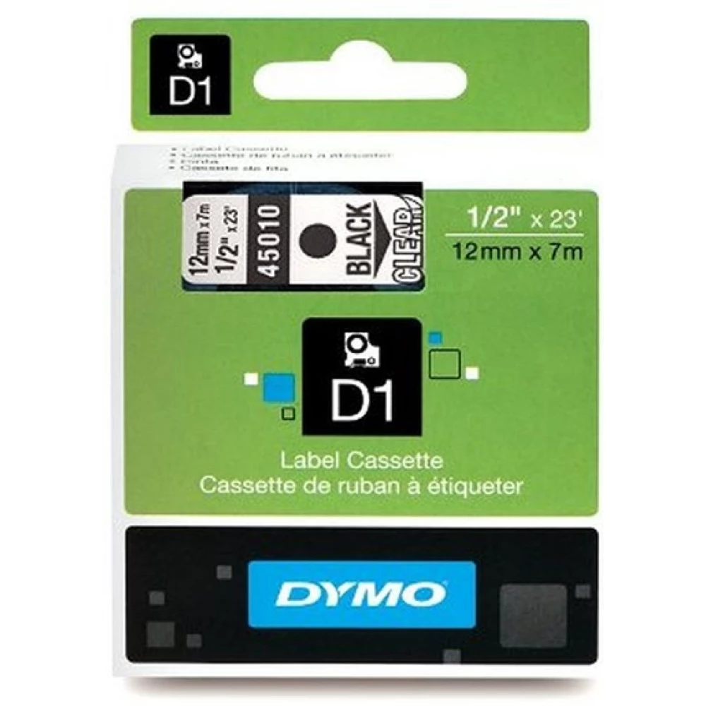 DYMO 50232 Marking Machine ribbon D1 45013 12mm x 7m transparent-black