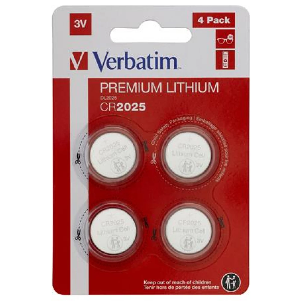 VERBATIM CR2025 Lithium cell battery (CR) 4pcs