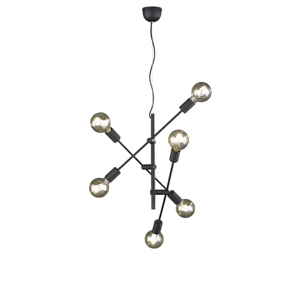 TRIO LIGHTING 306700602 Cross 28W fekete függesztett lámpatest
