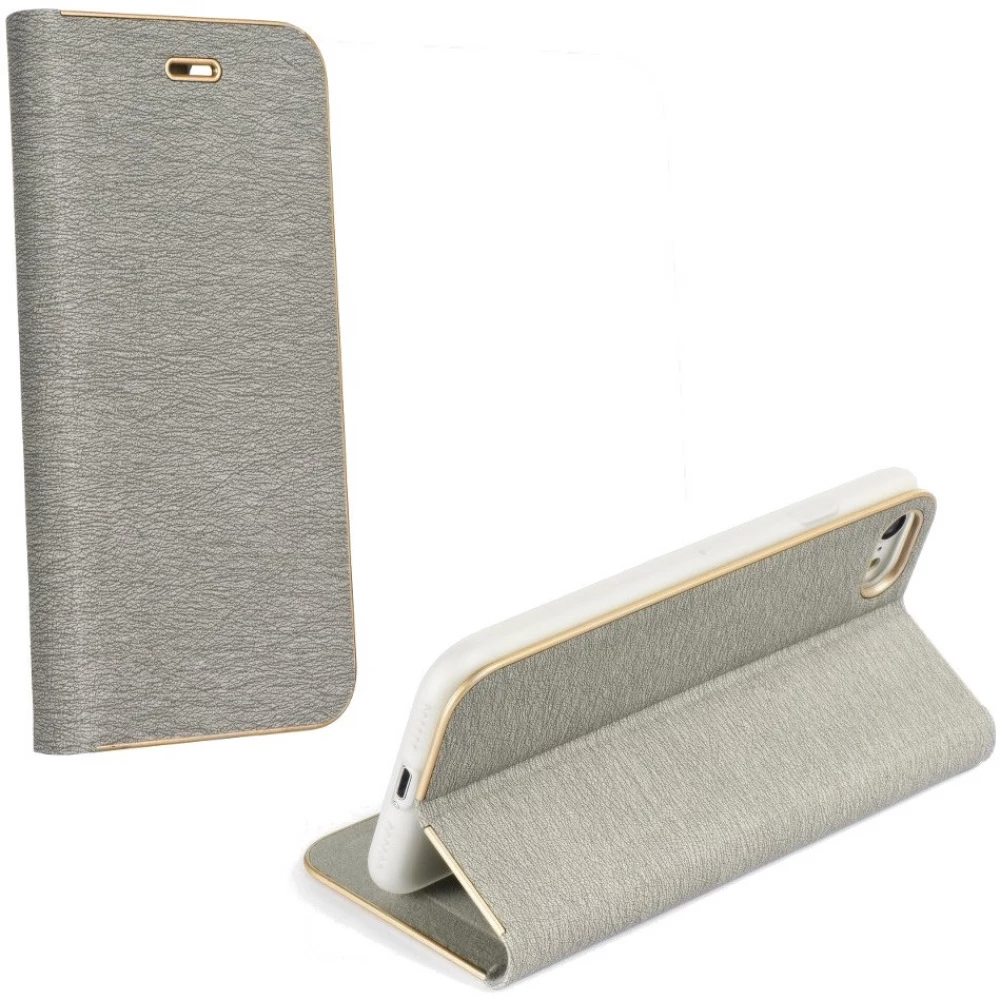 ZONE Luna Book lateral deschidere toc Samsung Galaxy A25 5G argint