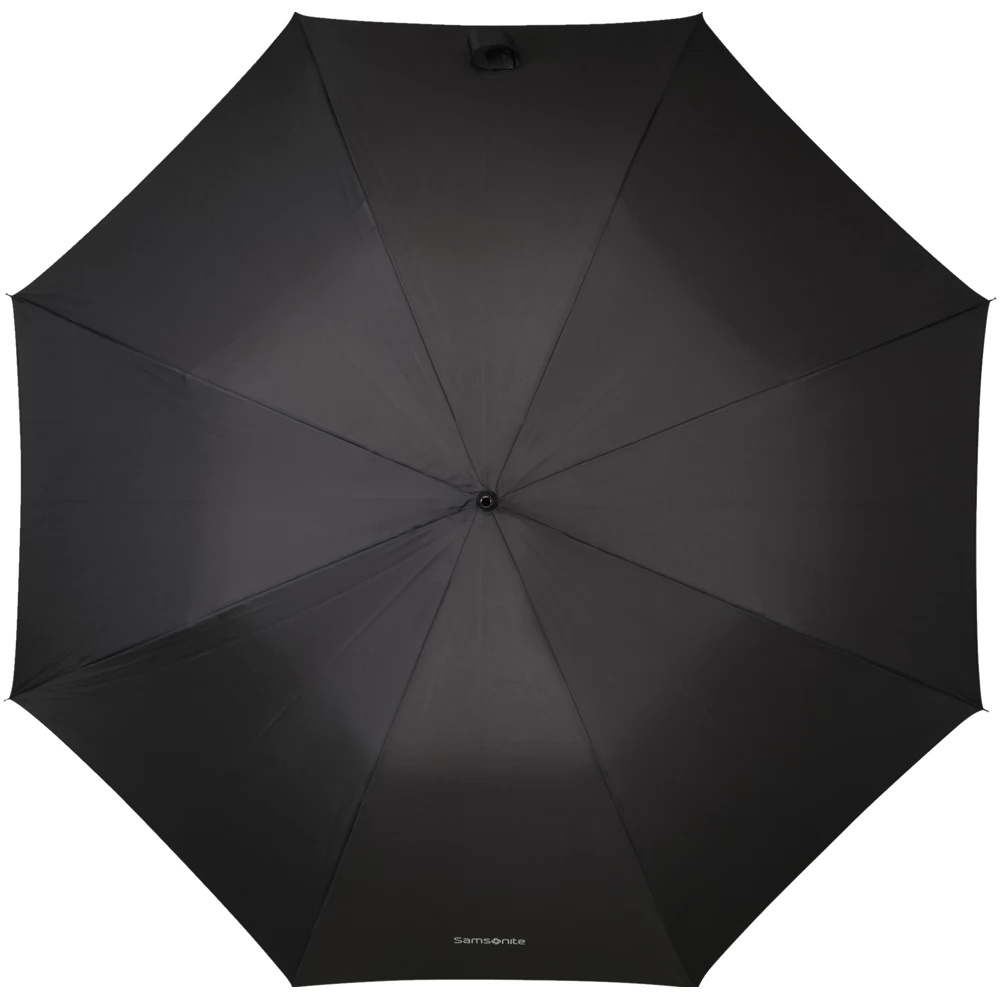 SAMSONITE Wood Classic S Stick Man Auto Open Umbrelă negru