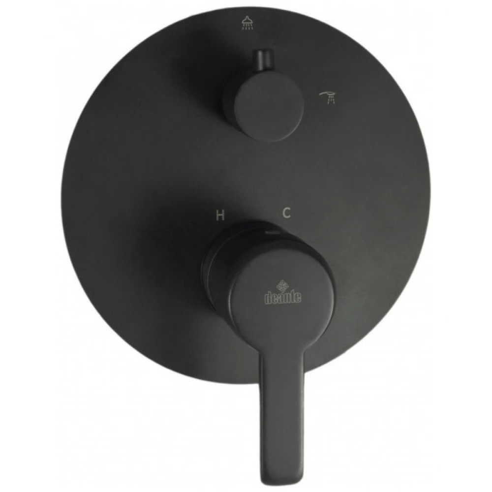 DEANTE BQA_N44P Arnika wall sunk shower faucet with diverter black