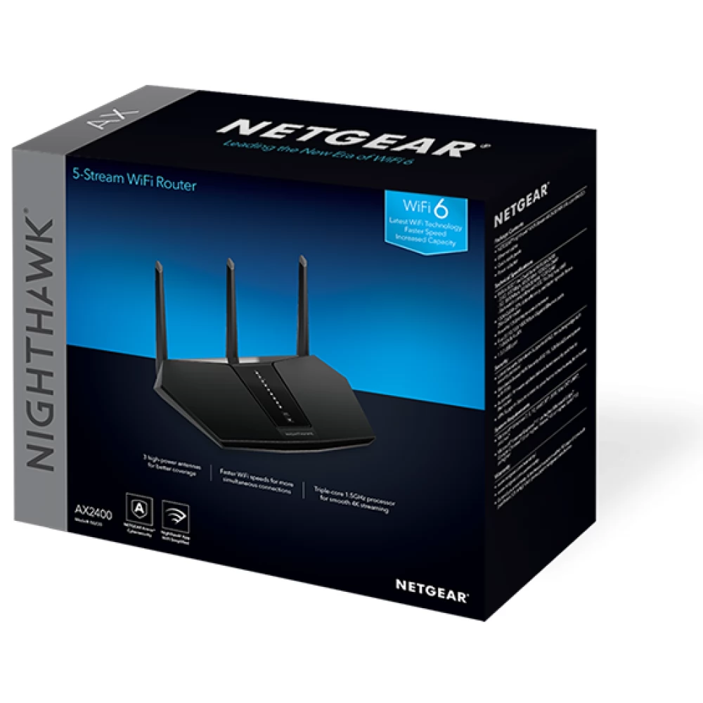 NETGEAR RAX30 Nighthawk AX 5-Stream Dual-Band WiFi 6 Router - iPoncomp.com