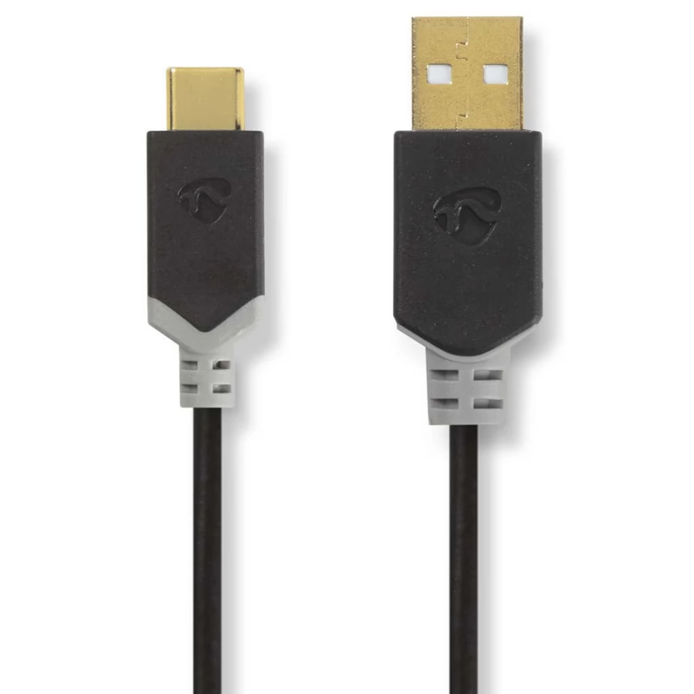 NEDIS USB 2.0 Type C transformator Antracit 1m CCBW60600AT10