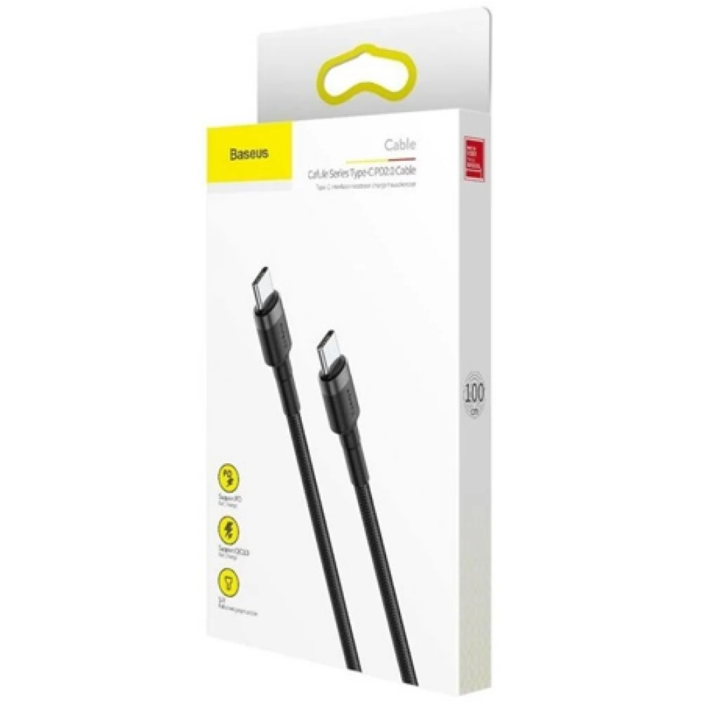 BASEUS USB 2.0 Type C Összekötő Fekete 1m CATKLF-GG1