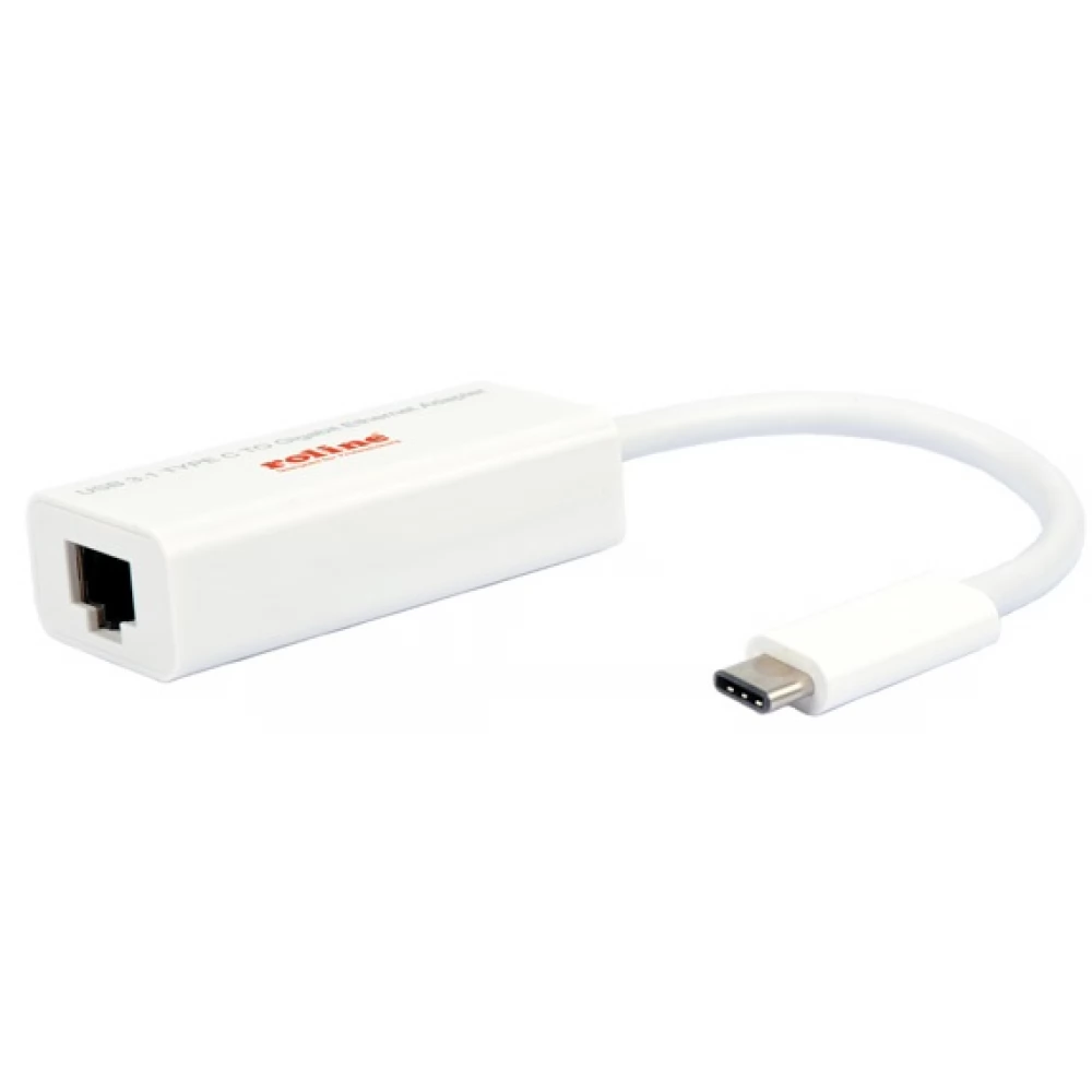 ROLINE 12.02.1109 USB 3.1 Type C UTP Converter 10cm 1Gbps white