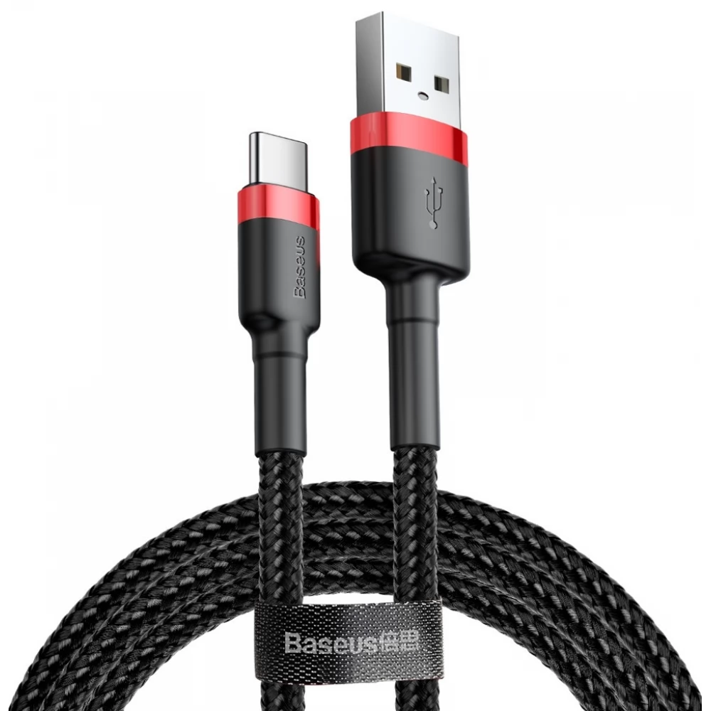 BASEUS USB 2.0 Type C Töltő/adat Black 50cm CATKLF-A91