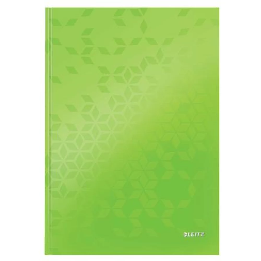 LEITZ A4 linear 80 lap hardback Wow green