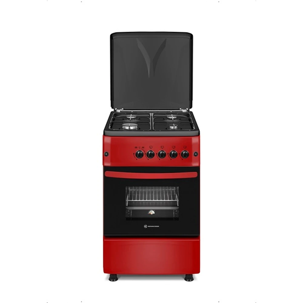 NOVACOOK F5S40G2 R Tűzhely gázos A 57 l piros
