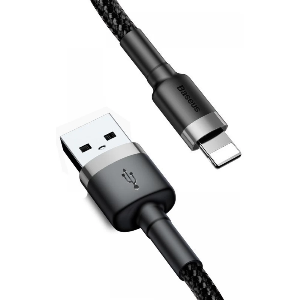 BASEUS USB Lightning Punjač / podatkovni kabel Crno 50cm CALKLF-AG1
